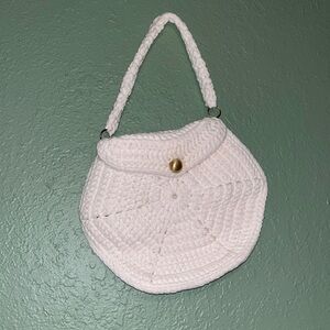 Vintage handmade crocheted Grandma purse